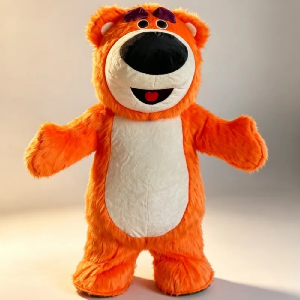 Event Party - Şişirilebilir Turuncu Ayı Maskot Kostümü, Cadılar