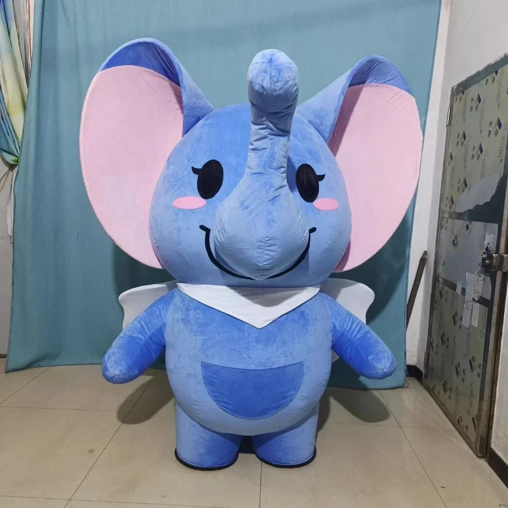 Event Party - Dev Şişme Fil Maskot Kostümü, Yetişkinler