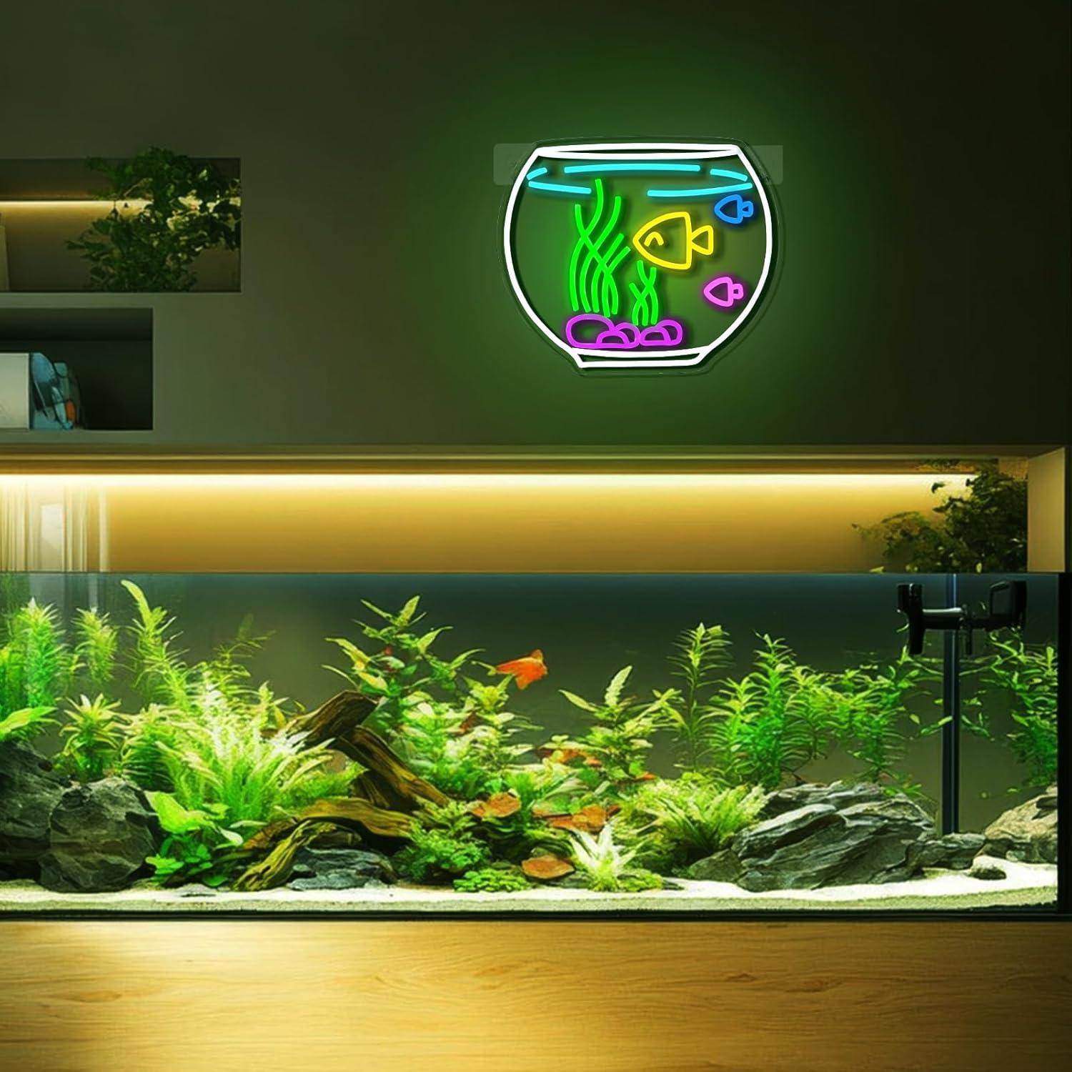 Balık Tankı Neon Tabelası, Otu - Neon Sign Party incelemesi ve fiyatı