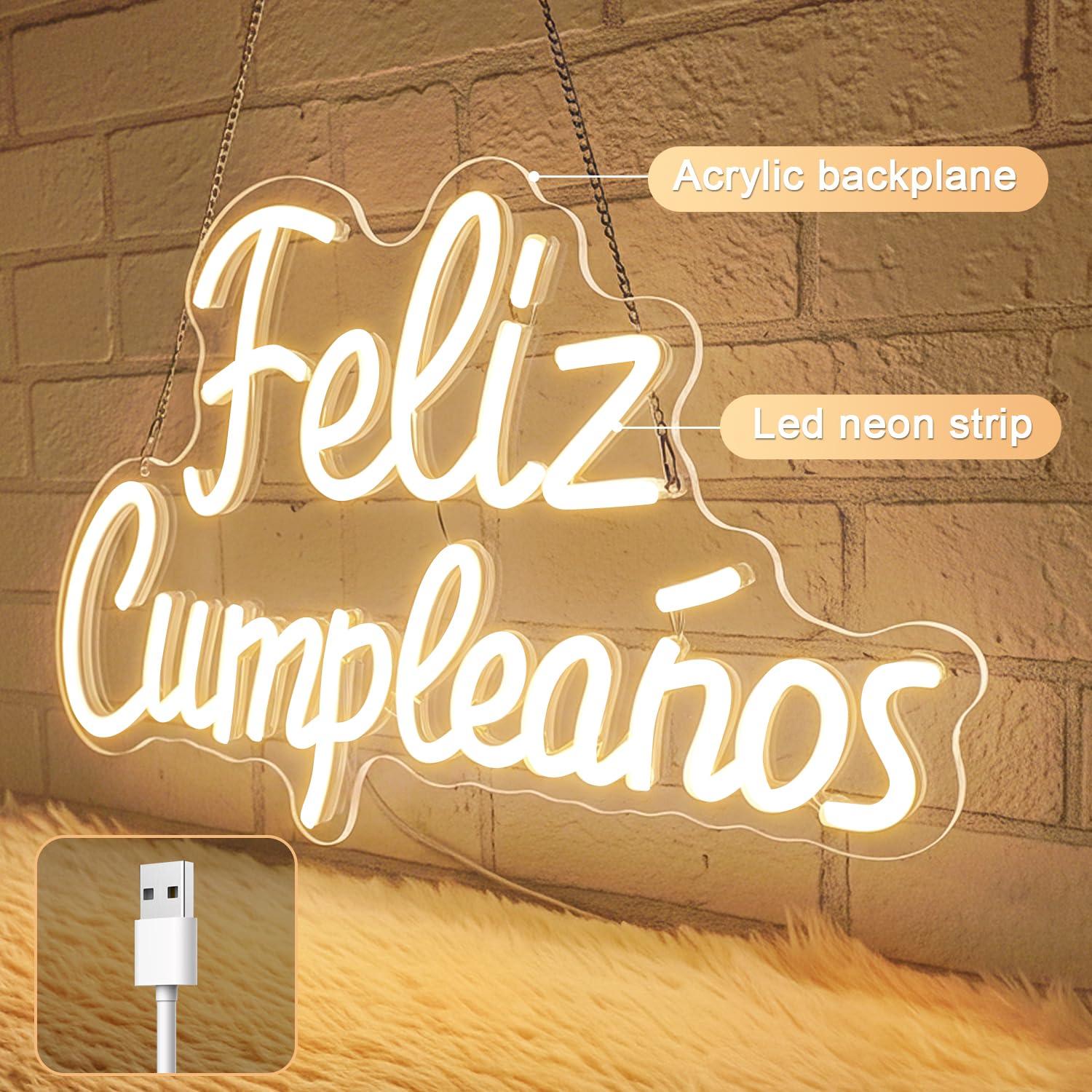 Feliz Cumpleanos Neon Tabelası - Neon Sign Party incelemesi ve fiyatı