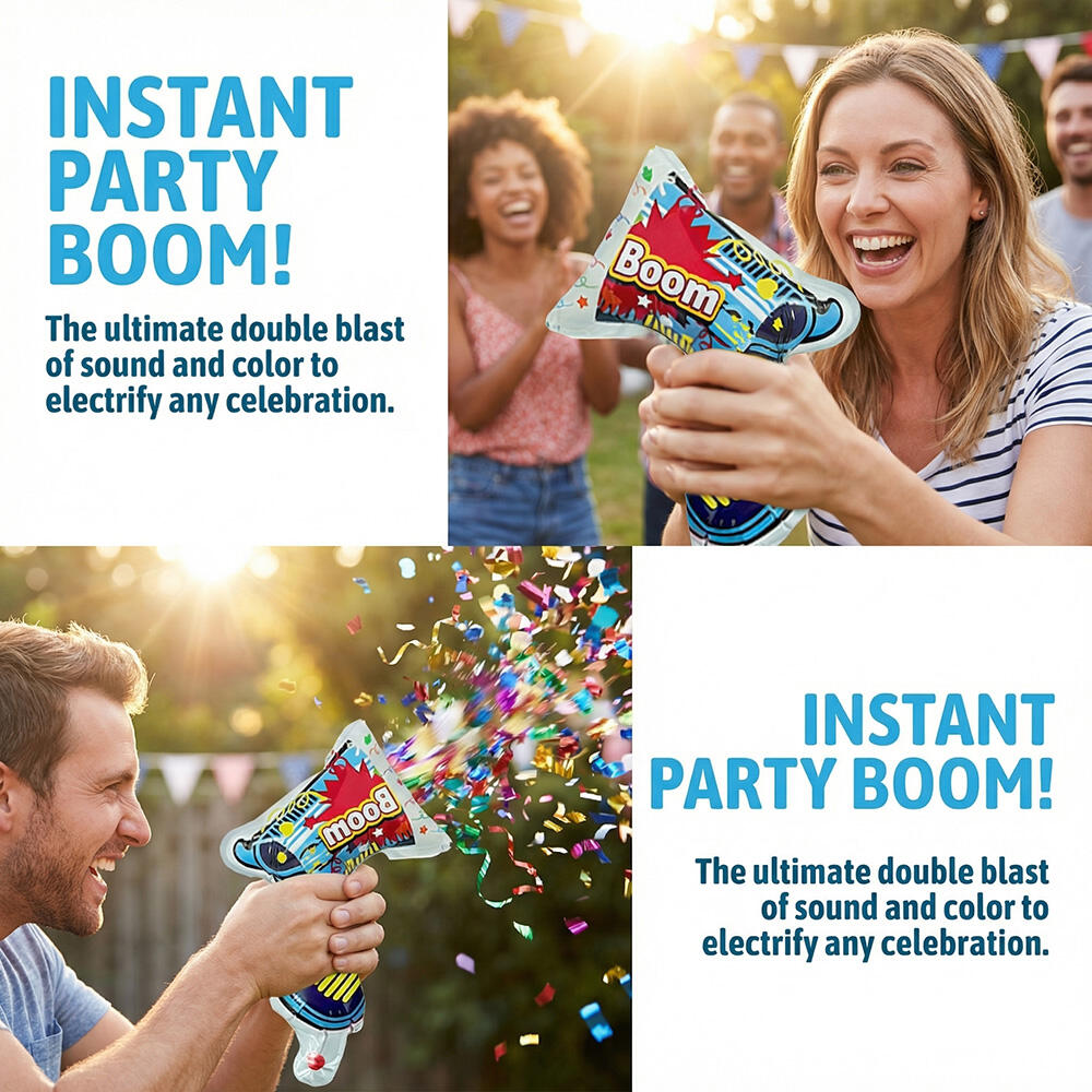 10 adet Şişme Hediye Çiçek Pat - Confetti Cannon Tube incelemesi ve fiyatı