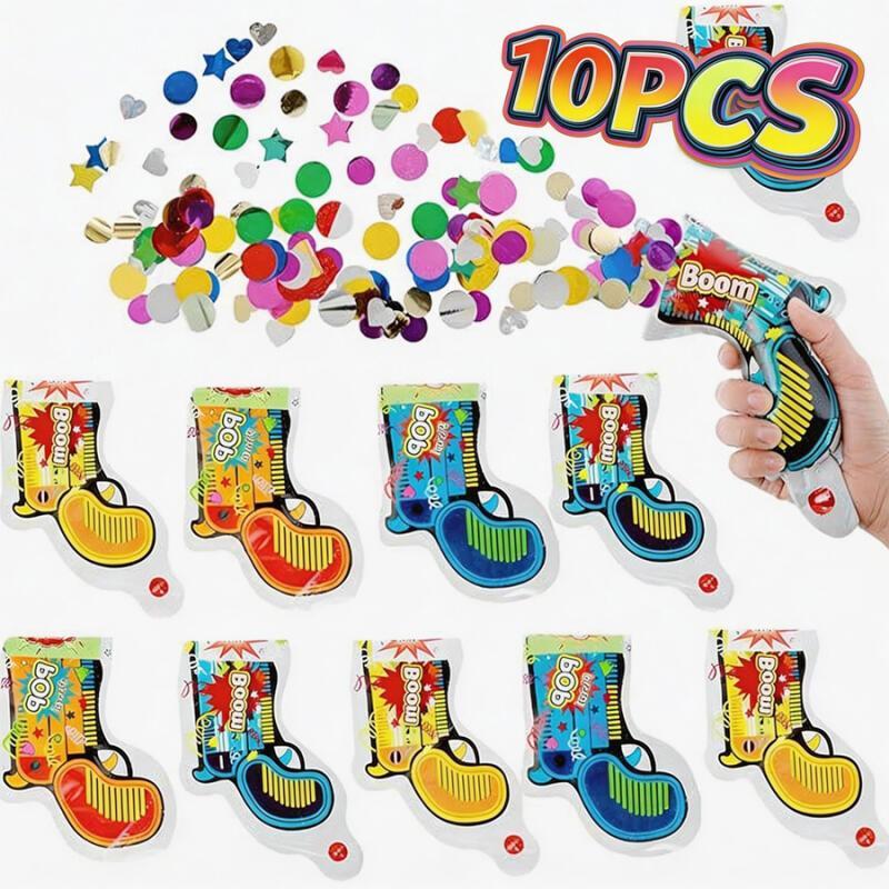 10 adet şişme bom konfeti popp - Confetti Cannon Tube incelemesi ve fiyatı